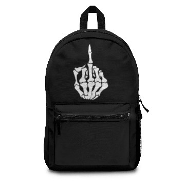 Discover Skeleton Middle Finger Backpacks