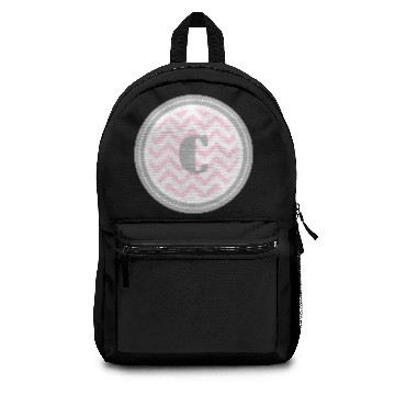 Discover Pink Chevron Monogram-C Backpacks