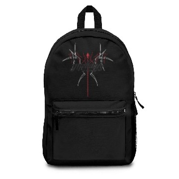 Discover Mehdals Logo Pinstriped Backpacks