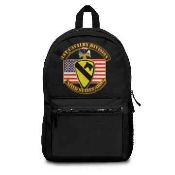 Discover 1st Cavalry Division w Flag Backpacks