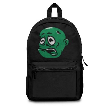Discover zombie funny comic suit head Backpacks
