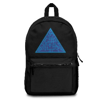 Discover triangular shape microchip technology cool design Backpacks