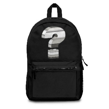 Discover Reflective Chrome 3D Question Mark Backpacks