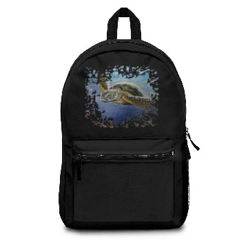 Discover Sea turtle painting d Backpacks