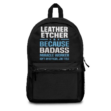 Discover Leather Etcher Backpacks
