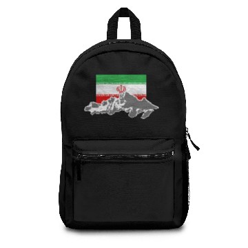 Discover Iran - Flag & Mountains Backpacks