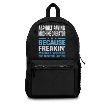 Discover Asphalt Paving Machine Operator Backpacks