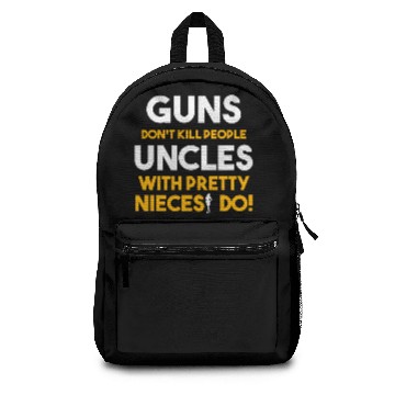 Discover Uncle - Guns don't kill people, uncles with pretty Backpacks