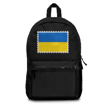 Discover Ukraine flag stamp Backpacks