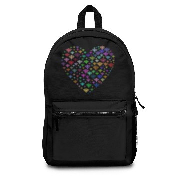 Discover Prismatic Damask Heart No Background Backpacks