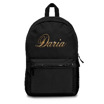 Discover Daria gold Design Lettering Backpacks
