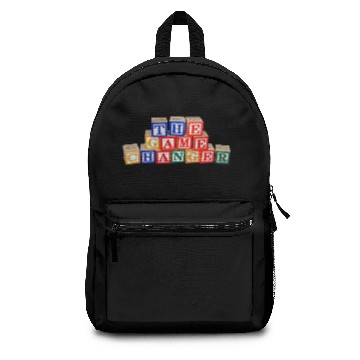 Discover Game Changer Building Block Letters Backpacks