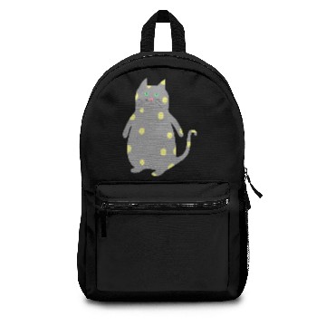 Discover Cute grey Spotted Cat Backpacks