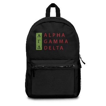 Discover Alpha Gamma Delta Stacked Sweat Backpacks