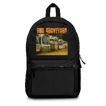 Discover Bus Graveyard Men's Basic Hooded Backpacks