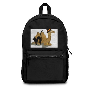 Discover Halloween Hump Day Camel with Black Cat Backpacks