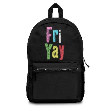 Discover Friyay Teacher Weekend Back To School Funny Happy Backpacks
