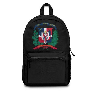 Discover dominican republic emblem Backpacks