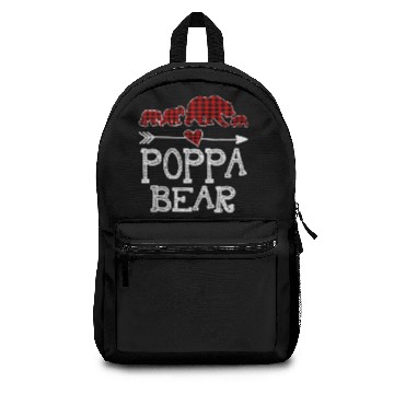 Discover Poppa Bear Three Cubs Red Plaid Mama Christmas Paj Backpacks