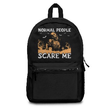 Discover Normal People Scare Me Horror Movie Backpacks