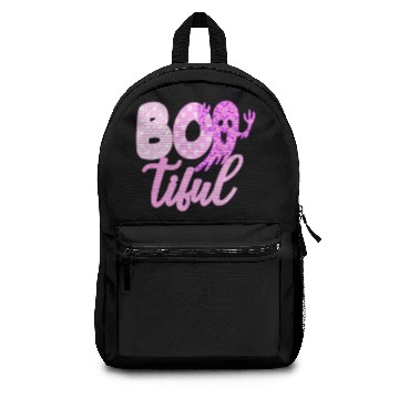 Discover Bootiful - Halloween - Pink And Purple Pattern Wit Backpacks