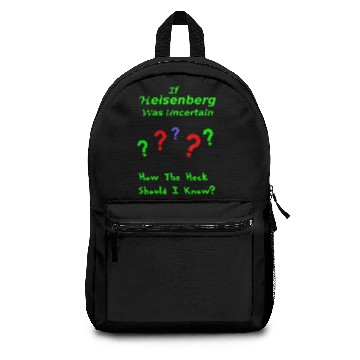 Discover Heisenberg Uncertainty Limerick Backpacks