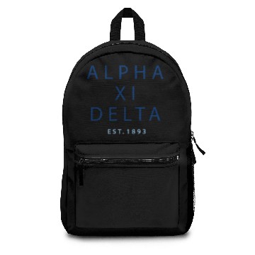 Discover Alpha Xi Delta Modern Type Sweat Backpacks