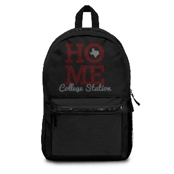 Discover HOME - Bold Letters & Texas Shape Aggie Maroon Backpacks