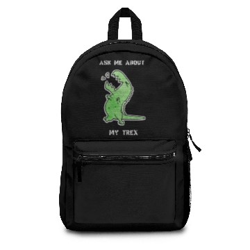 Discover Ask me about my trex funny sleeveless Backpacks