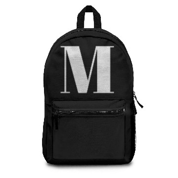 Discover Cute light grey custom monogram initial modern Backpacks