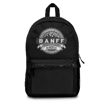 Discover Banff Gray Logo Backpacks