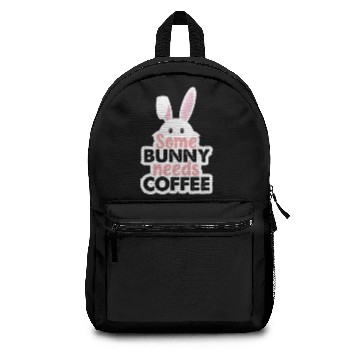 Discover Some Bunny Needs Coffee Cute Vintage Sleeveless Backpacks