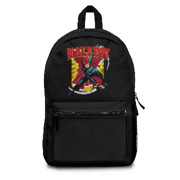 Discover Black Widow Action Comic Graphic Backpacks