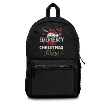 Discover Er Emergency Room Nurse Christmas Crew Backpacks