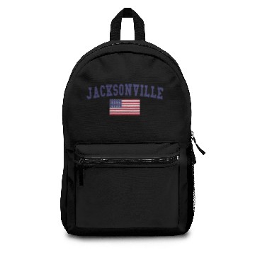 Discover Jacksonville FL US Flag Backpacks