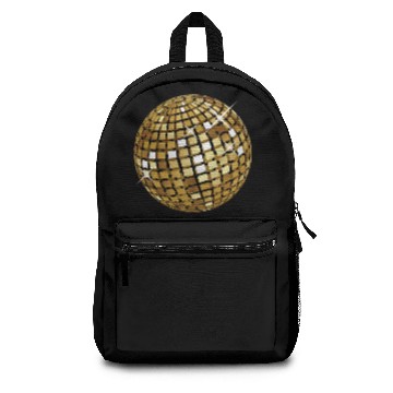Discover Golden disco ball Backpacks