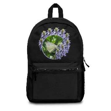 Discover White Butterfly Lavender Flowers Backpacks