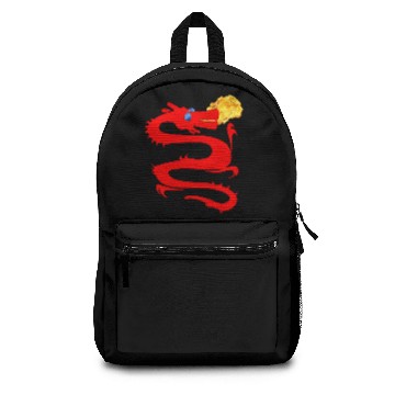 Discover Fire Breathing Red Dragon , Fantasy, ZKOAG Backpacks