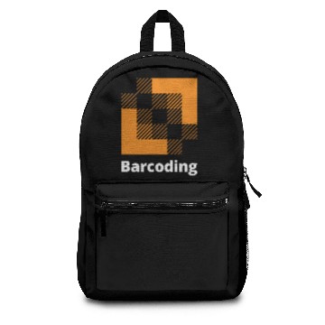 Discover Barcoding Navy-Blue Zip Up Backpacks