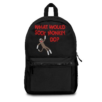 Discover What Would Sock Monkey Do? Backpacks