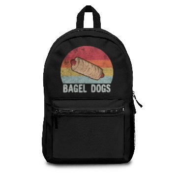 Discover Retro Bagel Dogs Gift Backpacks