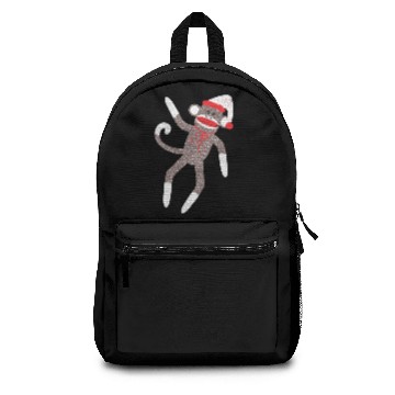 Discover Sock Monkey Santa Claus Backpacks