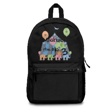 Discover Circus Elephants Customizable Birthday Backpacks