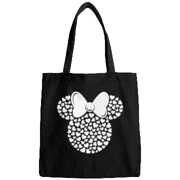 Discover Disney Minnie Mouse Icon Filled with White Hearts Bags