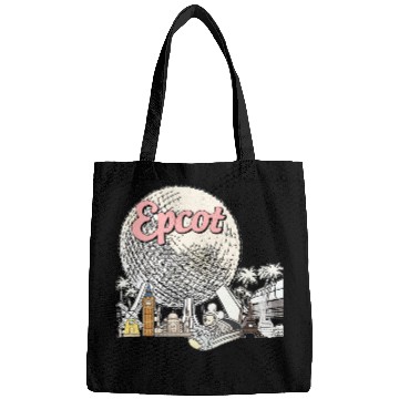 Discover Disney Epcot  Bags, Epcot World Tour Bags, Epcot Center 1982 Bags