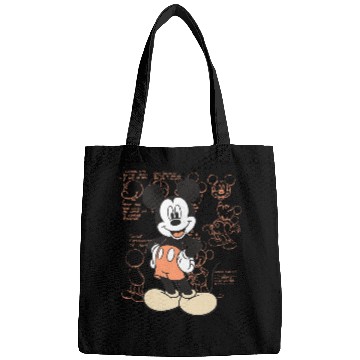 Discover Disney Mickey And Friends Mickey Mouse Schematic Style Logo Bags