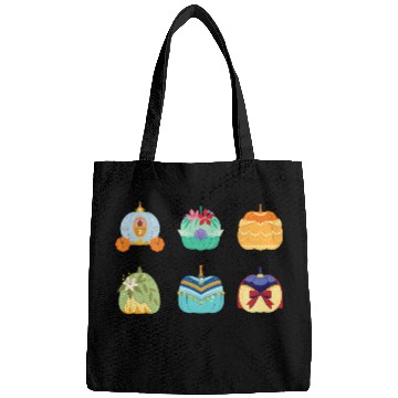 Discover Disney Princess Pumpkins Fall Autumn Six Pumpkin Princesses Bags
