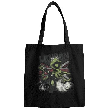 Discover Disney The Muppets London Frog  Rock Kermit Poster Bags