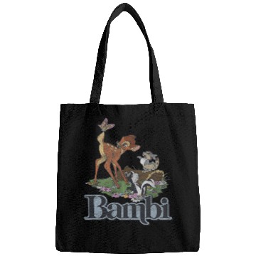 Discover Disney Bambi  Group Floral Poster Bags