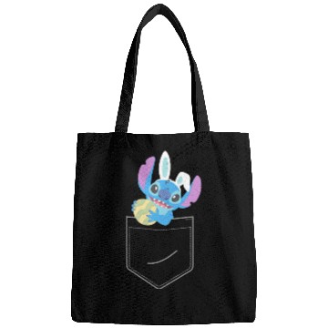 Discover Disney Stitch Easter Egg and Bunny Ears Corner Pocket Art Bags